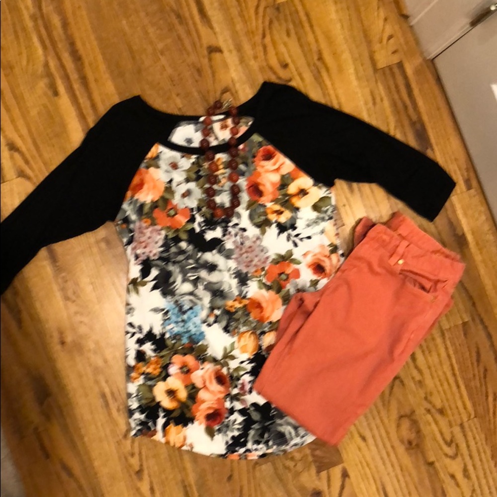 Floral Jersey Knit Top